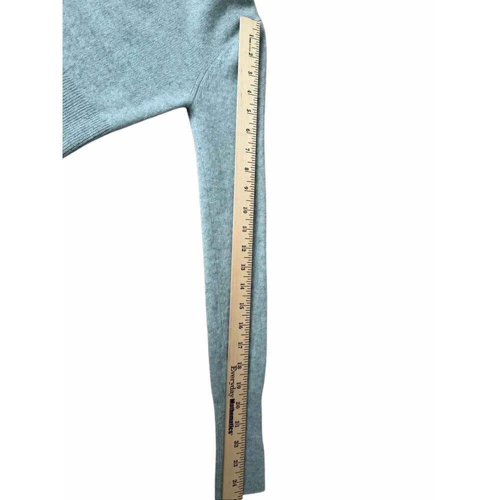 Naked Cashmere Cropped Button Front Cardigan Small Sea foam Blue - Picture 5 of 7
